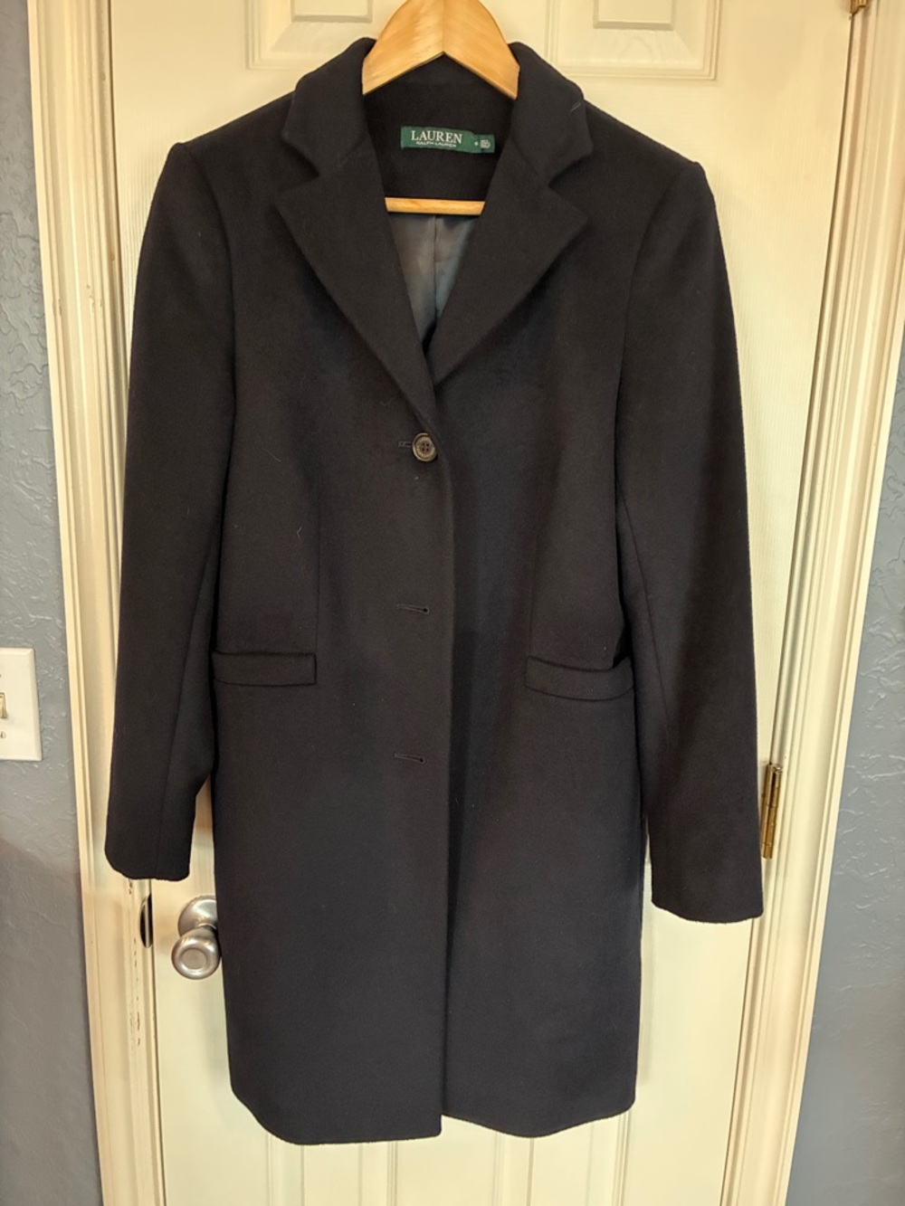 Lauren Ralph Lauren Black Single-Breasted Coat